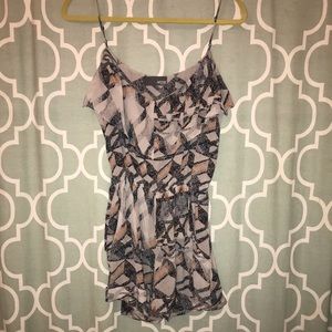 MYNE by Ashley Ann 100% Silk Romper